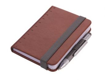 Jegyzetfüzet, exkluzív, A7, pontrácsos, 64 lap, keményfe