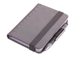 Jegyzetfüzet, exkluzív, A7, pontrácsos, 64 lap, keményfe