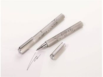 Rollertoll, fekete, tolltartóban, utántöltővel, TROIKA, 