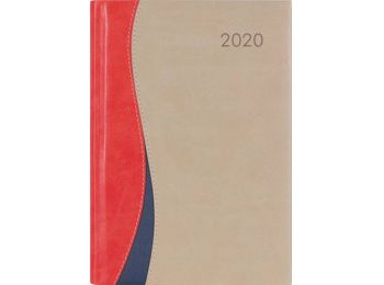 Naptár, tervező, A5, heti, DAYLINER, Dubai, korall-bézs (