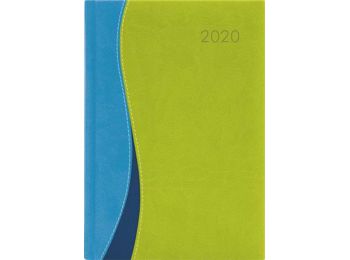 Naptár, tervező, A5, heti, DAYLINER, Dubai, kék-zöld (ND