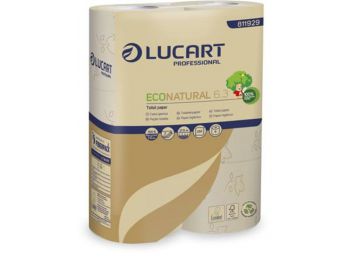 Toalettpapír, 3 rétegű, kistekercses, 27,5 m, LUCART EcoNatural 6.3 barna (UBC37)
