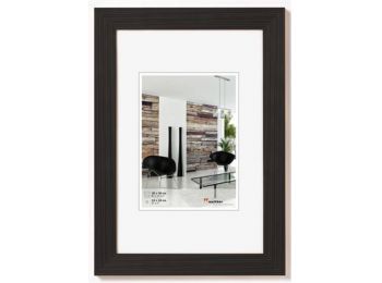 Képkeret, fa, 10x15 cm, Grado fekete (DKLG001)