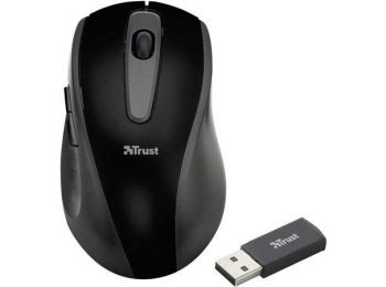 Egér, vezeték nélküli, optikai, normál méret, USB, TRU