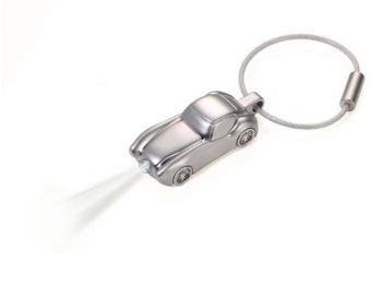 Kulcstartó, fehér LED fénnyel, TROIKA Light sportscar (TR