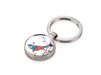 Kulcstartó, érmével, fém, TROIKA Birdie (TROKYR14A117)