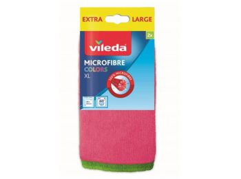 Törlőkendő, mikroszálas, 2 db, VILEDA Colors (KHTV61)