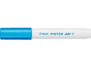 Dekormarker, 1 mm, PILOT Pintor F, metál kék (PDMPTFMK)