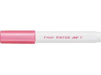 Dekormarker, 1 mm, PILOT Pintor F, metál rózsaszín (PDMPTFMN)