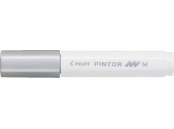 Dekormarker, 1,4 mm, PILOT Pintor M, ezüst (PDMPTME)
