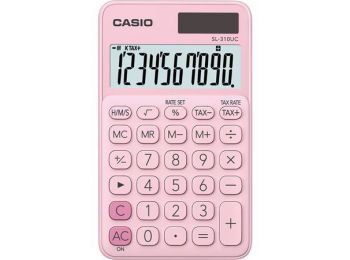 Zsebszámológép, 10 számjegy, CASIO SL 310K, világos rózsaszín (GCSL310PK)