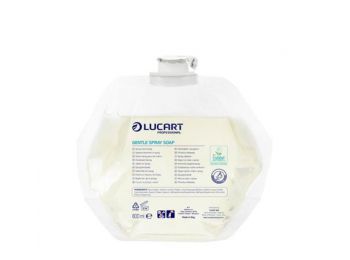 Spray szappan, utántöltő, 6x0,8 l, LUCART IDENTITY Gentle