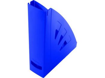 Iratpapucs, műanyag, 75 mm, VICTORIA, kék (IDVMP02)