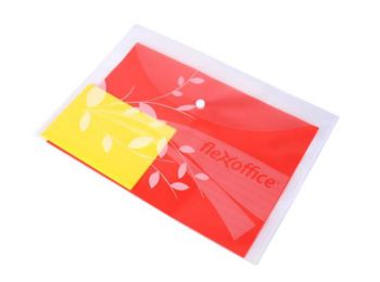 Irattartó tasak, A4, PP, patentos, 120 mikron, FLEXOFFICE, 