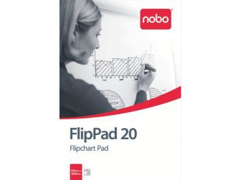 Flipchart papír, 650X955mm, 20 lap, NOBO (VN1631)