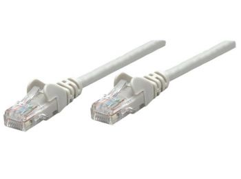 Hálózati kábel, S/FTP, Cat6A, CU, 10 m, INTELLINET, szür