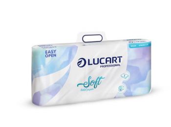 Toalettpapír, 2 rétegű, kistekercses, 10 tekercs, LUCART Soft, fehér (UBC38)