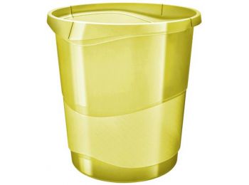 Papírkosár, 14 liter, ESSELTE Colour` Ice, áttetsző sárga (E626287)