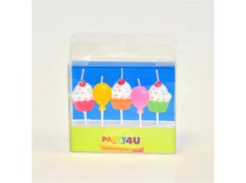 Gyertya szett, születésnapi, muffin (PT10180629093)