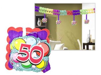 Girland, 400x12x12 cm, 50. születésnap (PTFA1000450)