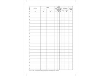 Nyomtatvány, kimenő számla nyilvántartó, 50 lap, A4, VICTORIA B.15-17, 10 tömb/csomag (NVB1517)