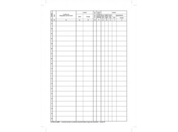 Nyomtatvány, beérkező számla nyilvántartó, 50 lap, A4,