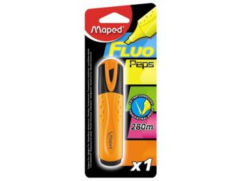 Szövegkiemelő, 1-5 mm, MAPED Fluo Peps Classic, narancssá