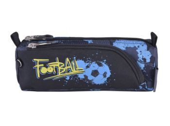 Tolltartó, cipzáras, PULSETeens Blue Football, kék-fekete
