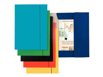 Gumis mappa, 15 mm, karton, A4, ESSELTE Economy, sötétkék