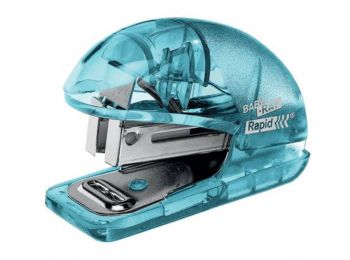 Tűzőgép, mini, 24/6, 26/6, 10 lap, RAPID Colour` Ice, kék (E5001327)