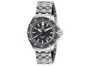 Deep Blue Férfi karóra, MILT100BLACKGREENTUBESBRACELET