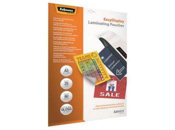 Meleglamináló fólia, 80 mikron, A3, fényes, öntapadó, 