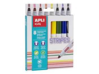 Filctoll készlet, csíkok, APLI Stripes, 8 különböző sz