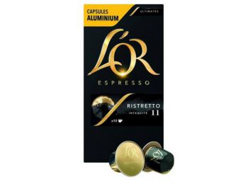 Kávékapszula, 10 db, JACOBS DOUWE EGBERTS L`OR Ristretto (