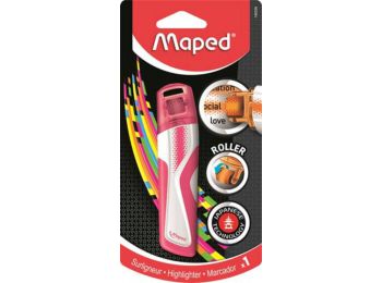 Szövegkiemelő roller, 5 mm, MAPED Fluo Peps, rózsaszín (