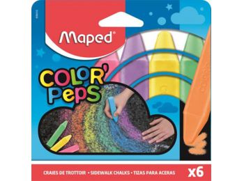 Aszfaltkréta, MAPED Color`Peps, 6 különböző szín (IMA9