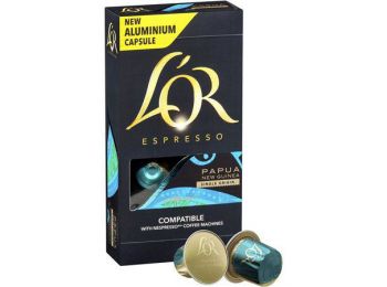 Kávékapszula, 10 db, JACOBS DOUWE EGBERTS L`OR Pápua Új-