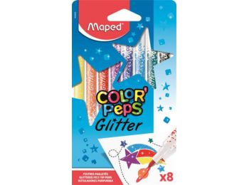 Filctoll készlet, 2,8 mm, csillámos, MAPED Color`Peps Glit