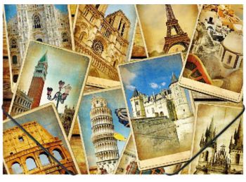 Gumis mappa, 15 mm, PP, A4, PANTA PLAST Cities (INP410006443