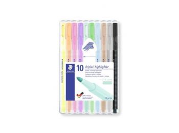 Szövegkiemelő készlet, 1-4 mm, STAEDTLER, 10 különböz