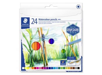 Akvarell ceruza készlet, hatszögletű, STAEDTLER Design Journey, 24 különböző szín (TS14610CC24)