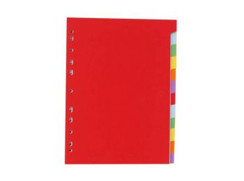 Regiszter, karton, A4, 12 részes, VICTORIA, színes (IVRKSZ