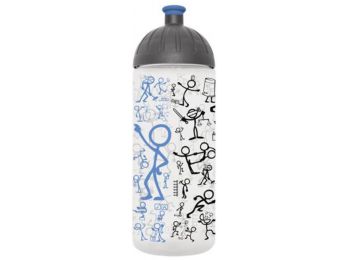 Kulacs, higiénikus műanyagból, 0,7L, FREEWATER, Piktogram