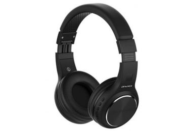 Fejhallgató, mikrofon, Bluetooth, AWEI A600BL, fekete (AWFHA600B)