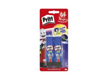 Ragasztóstift, sötétben világító, 2x20 g, HENKEL Pritt