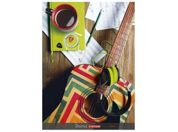 Füzet, tűzött, vonalas, A4, 80 lap, SHKOLYARYK Lifestyle,