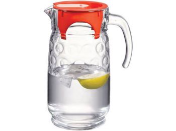 Üvegkancsó fedővel, üveg, 1,5l (KHKE172H)