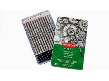 Grafitceruza készlet, hatszögletű, DERWENT Academy, 12 k�