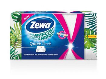 Háztartási papírtörlő, 2 rétegű, 75 lap, ZEWA Wish&We