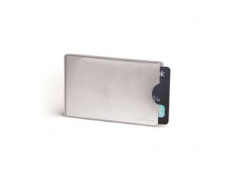 Bankkártyatartó, 1 db-os, RFID védelemmel, DURABLE, ezüst (DB890023)
